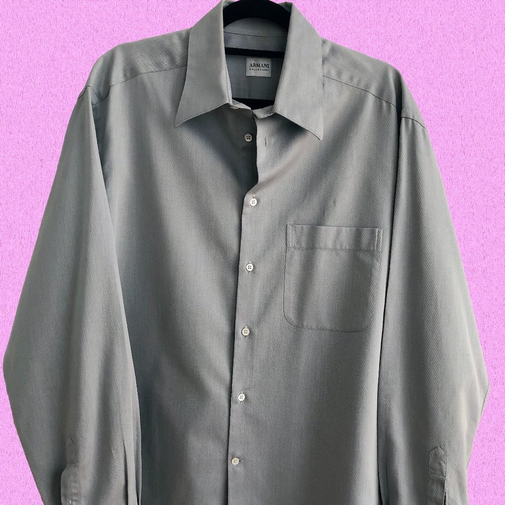 Armani Collezioni button down long sleeve dress shirt